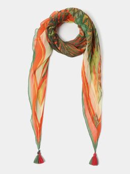 Label Ritu Kumar - Women Green Juniper Green Scarf
