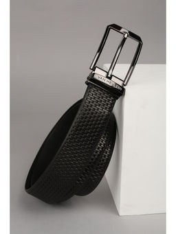 Van Heusen - Men Black Textured Casual Belt
