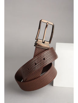 Van Heusen - Men Brown Textured Casual Belt