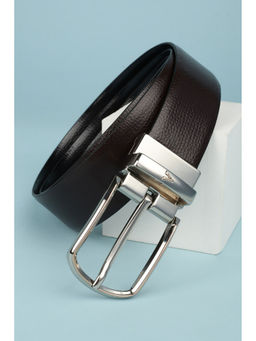 Van Heusen - Men Brown & Black Textured Formal Belt