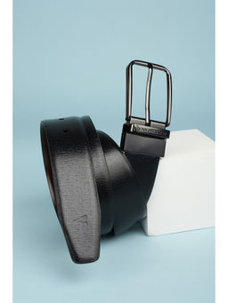 Van Heusen - Men Black & Brown Textured Formal Belt