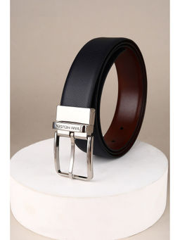 Van Heusen - Men Black & Brown Textured Formal Belt