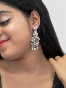 Niscka - Crystal Statement American Diamond Earrings