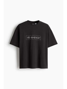 H&M - Men Black Oversized Fit T-Shirt