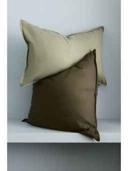 H&M - Green Linen-Blend Cushion Cover