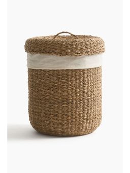 H&M - Beige Seagrass Laundry Basket