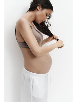 H&M - Women Beige MAMA 2-Pack Padded Cotton Nursing Bras