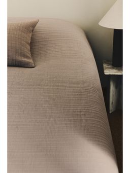 H&M - Beige Cotton Muslin Bedspread