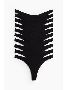 H&M - Women 10-Pack Cotton Thong Briefs