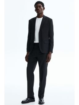 H&M - Men Black Regular Fit Suit Trousers