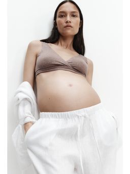 H&M - Women Beige MAMA 2-Pack Cotton Nursing Bras
