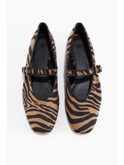 H&M - Women Yellow Mary Jane Ballet Pumps