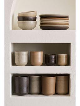 H&M - Beige 4-Pack Stoneware Mugs