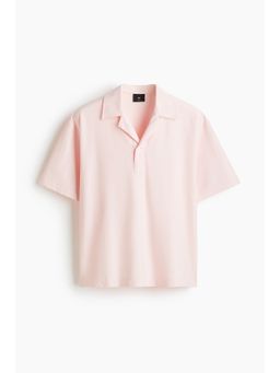 H&M - Men Pink Loose Fit Polo Shirt