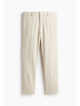 H&M - Men Beige Slim Fit Suit Trousers