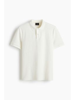 H&M - Men White Slim Fit Polo Shirt
