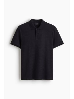 H&M - Men Blue Slim Fit Polo Shirt
