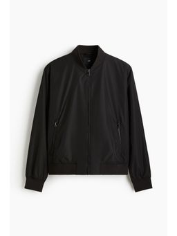 H&M - Men Black Lightweight Bomber Jacket