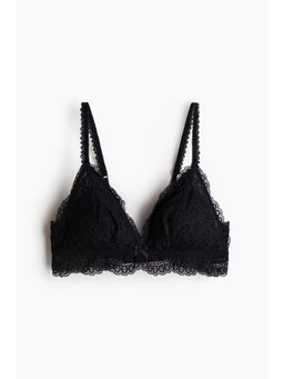 H&M - Women Black Padded Soft Lace Bra