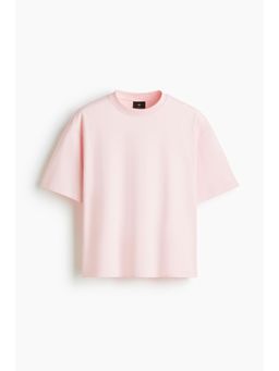 H&M - Men Pink Loose Fit Boxy-Style T-Shirt