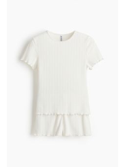 H&M - Women White Pointelle Pyjamas