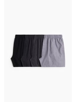 H&M - Men 4-Pack Woven Boxer Shorts