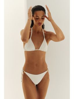 H&M - Women White Padded Triangle Bikini Top