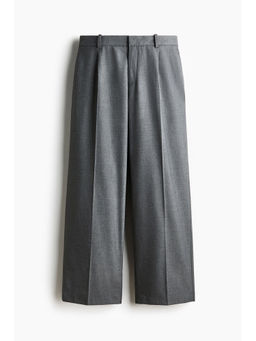 H&M - Men Grey Loose Fit Tailored Trousers