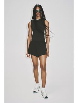 H&M - Women Green Layered Sports Shorts With Pocket
