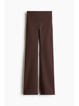 H&M - Women Brown Flared Yoga Leggings With Softmove