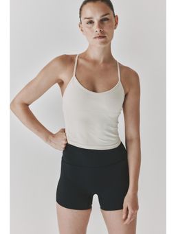 H&M - Women White Seamless Sports Top With Drymove