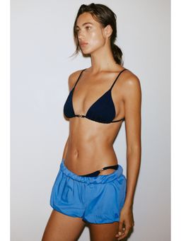 H&M - Women Blue Padded Triangle Bikini Top