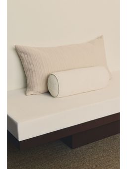 H&M - Beige Quilted Cotton Cushion Cover