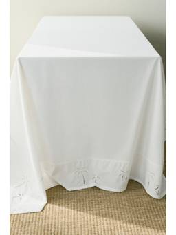 H&M - White Broderie Anglaise Tablecloth