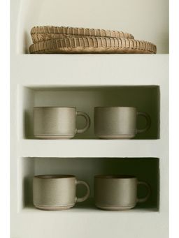 H&M - Grey 2-Pack Reactive-Glaze Stoneware Mugs