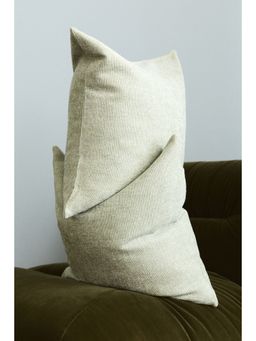 H&M - Green Chenille Cushion Cover