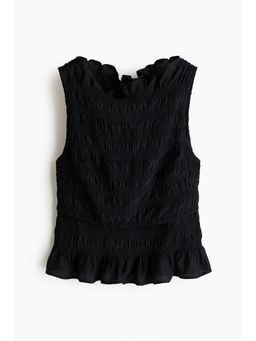 H&M - Women Black Mama Smocked Nursing Top