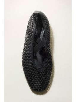 H&M - Women Black Braided Ballet Flats