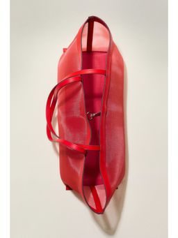 H&M - Women Red Mesh Shopper