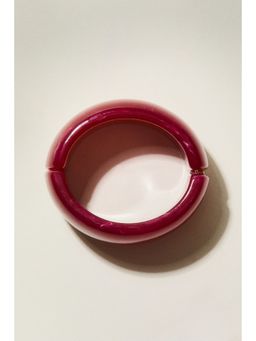 H&M - Women Red Chunky Hinged Bangle
