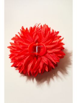 H&M - Women Red Flower-Look Hair Claw