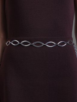 Kazo - Infinity Loop Metal Belt- Silver (S)
