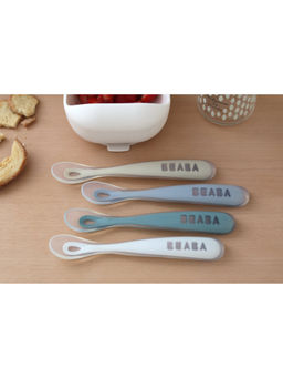 Beaba - Multi-Color Silicone Spoon (Pack of 4) (3-6 months)