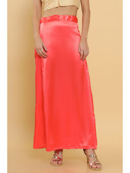 Soch - Women Orange Solid/plain Petticoat