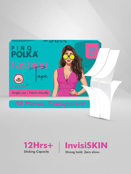 Pinq Polka - Fashion Tape – Double Sided Invisible Tape - Body Tape Secures Skin & Outfits (50 Pcs)