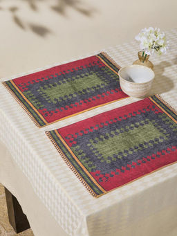 Fabindia - Farsi Printed Cotton Mat - Set Of 6