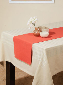 Fabindia - Pink Prithi Cotton Woven Table Runner