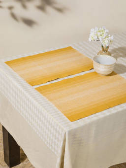 Fabindia - Mustard Amir Woven Mat - Set Of 6