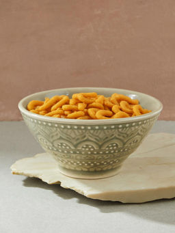 Fabindia - Green Hamza Ceramic Nut Bowl
