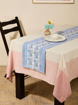Fabindia - Blue Cabana Cotton Printed Table Runner